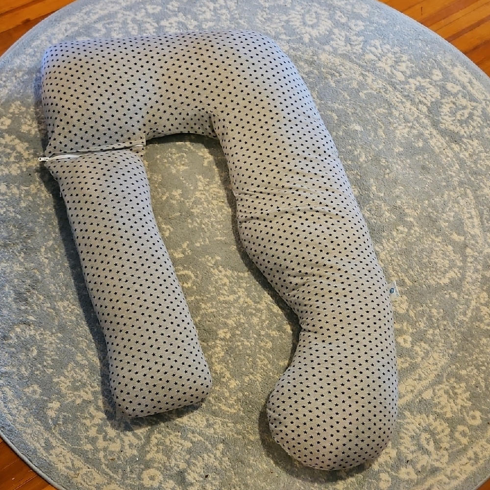 Gray Stars Body Maternity Pillow